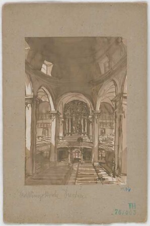 Fischer, Theodor; Dresden - Neustadt (Sachsen); Dreikönigskirche - Perspektive