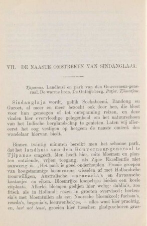 VII. De naaste omstreken van Sindanglaja