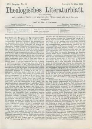 105-108 Zur Kritik und Exegese der Apostelgeschichte