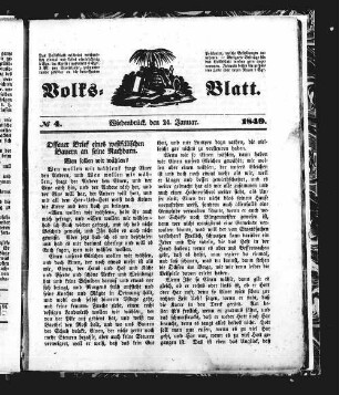 Volks-Blatt : Wiedenbrücker Volksblatt