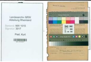 Entnazifizierung Kurt Preil , geb. 29.08.1909 (Berufsberater)