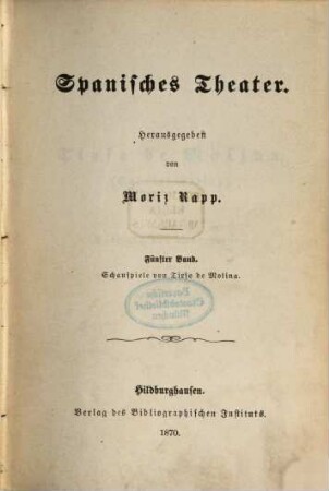 Spanisches Theater, 5. Schauspiele
