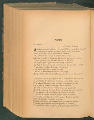 Poemas : Invocación [y] Tarde de primavera [y] El "Eros" de Praxiteles [y] Palabras al ídolo