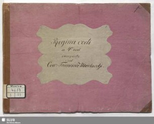 Regina caeli - Mus.4657-E-11 : Coro, strings, org; C