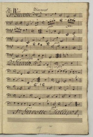 4. Anonymus, Gavottes, A-Dur