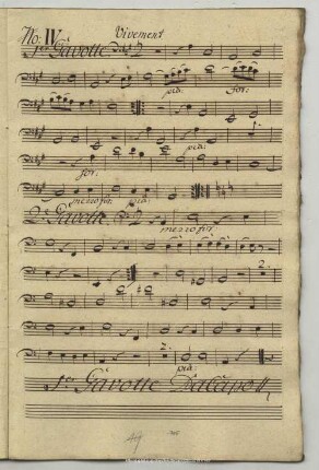 4. Anonymus, Gavottes, A-Dur