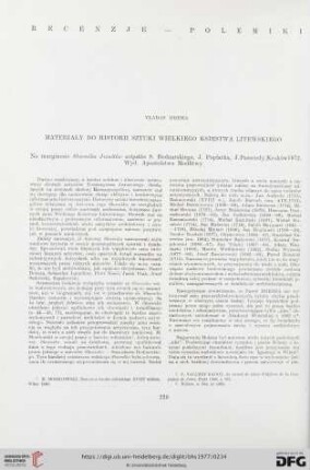 Materiały do historii sztuki Wielkiego Księstwa Litewskiego
