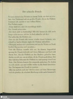 Der schnelle Frosch