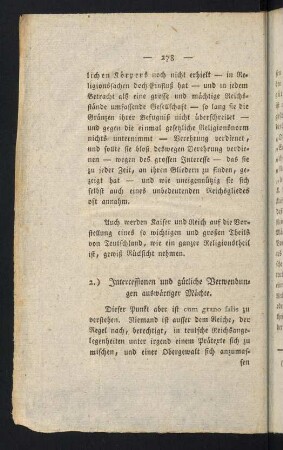 278-282, 2.) Intercessionen und gütliche Verwendungen auswärtiger Mächte
