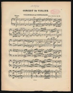 Violoncello und Contrabasso
