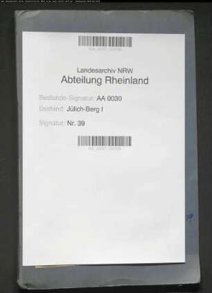 Fürstenkorrespondenz (Mindensche Fehde und Ravensberger Angelegenheiten)