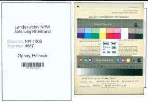 Entnazifizierung Heinrich Ophey , geb. 30.05.1892 (Landwirt)