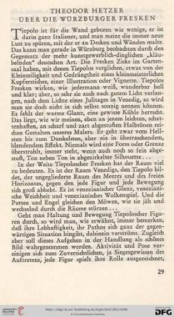 Theodor Hetzer über die Würzburger Fresken