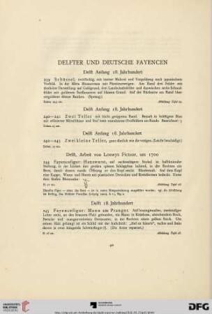 Delfter und deutsche Fayencen (Nr. 239-253)