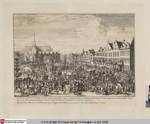 4 [Feierlichkeiten in Belgien zu Ehren Kaiser Leopold's 9 Bl.; Entry of Leopold I, bonfire and festivities in Brussels after the victory over the Turks, 1683; Leopold I of Austria entry into Brussels after defeating the Turks - 1686]
