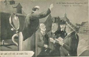 XII. St. Galler Kantonal-Sängerfest 1907 in Gossau