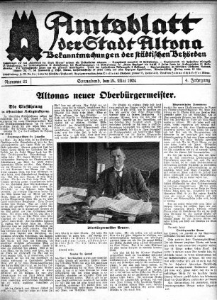 Nummer 21 : Sonnabend, den 24. Mai 1924