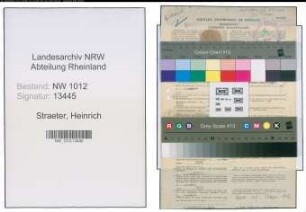 Entnazifizierung Heinrich Straeter , geb. 07.05.1908 (Kaufm.Angest.)