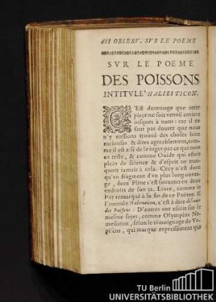 Svr Le Poeme Des Poissons Intitvle Halievticon.