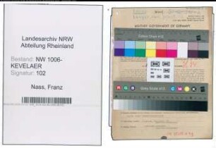 Entnazifizierung Franz Nass , geb. 22.12.1900 (Rechtsanwalt)