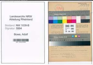 Entnazifizierung Adolf Bowe , geb. 18.03.1902 (Polizist)
