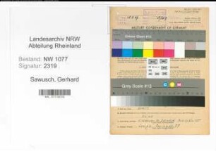 Entnazifizierung Gerhard Sawusch , geb. 12.06.1919 (Polizist)