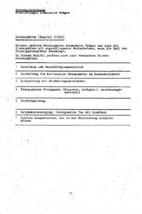 Vorschulerziehung, Einrichtungen kommunaler Träger