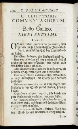 Libri Septimi. /Cap.I. - Cap.XC.