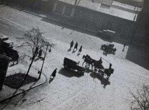 Ohne Titel (Blick auf den Charlottenburger Platz von der Kaiser-Friedrich-Straße aus)