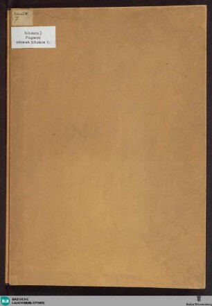 Fragment - Cod. Schuttern 7