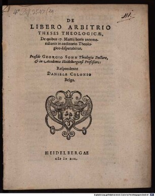 De libero arbitrio theses theol.