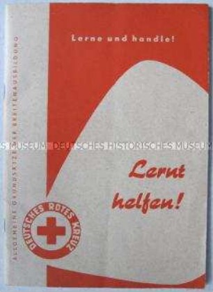 Anleitungsheft des Deutschen Roten Kreuzes für Erste Hilfe