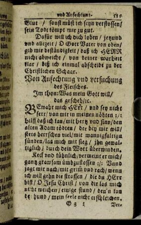 Von Anfechtung und versuchung des Fleisches.