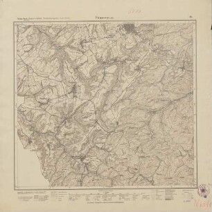 6811 (alte Nr.: 46) Pirmasens süd, Topogr. Karte v. Bayern 1:25000 (Gradabteilungsblatt, 4cm - Karte)
