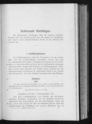 Reichsstadt Nördlingen