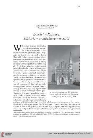 74: Ko¬ściół w Różance : Historia  architektura wystrój