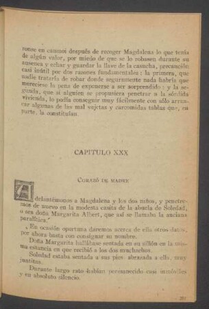 Capítulo XXX - Corazón de madre