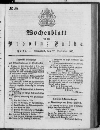 Nr. 39, Ausgabe vom 27. September 1845 [Kapitel Nr. 40 fehlt]