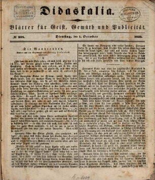 Didaskalia. 1850,10/12 = Jg. 28