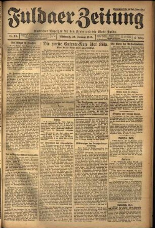 Ausgabe vom Mittwoch, den 28. Januar 1925.