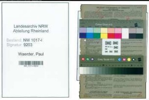 Entnazifizierung Paul Waerder , geb. 20.06.1907 (Steinbrucharbeiter)