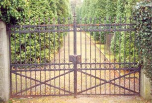 Jüdischer Friedhof / Gartentor. Detmold. Spitzenkamptwete. Papierabzug
