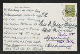 Brief von Hermann Haussmann an Gerhart Hauptmann und Margarete Hauptmann