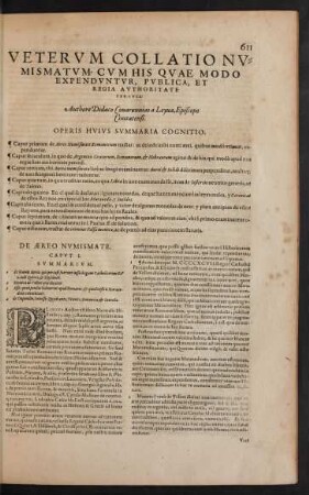 Veterum Collatio Numismatum, Cum His Quae Modo Expenduntur, Publica, Et Regia Authoritate Percusa ...