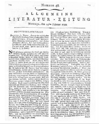 Beckmann,  Sammlung auserlesener Landesgesetze, welche das Policey- und Cameralwesen zum Gegenstande haben. - Frankfurt am Mayn : Andreä Th. 6. - 1788