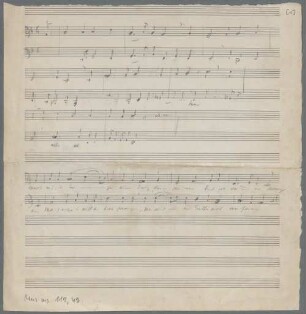 Der Jahrkreis, Excerpts, Coro, op.5, LüdD p.438 - BSB Mus.N. 119,49 : [without title]