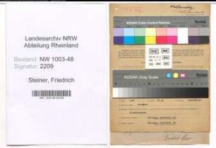 Entnazifizierung Friedrich Steiner , geb. 05.07.1914 (Chemotechniker)