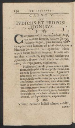 Caput V. De Iudiciis Et Propositionibus