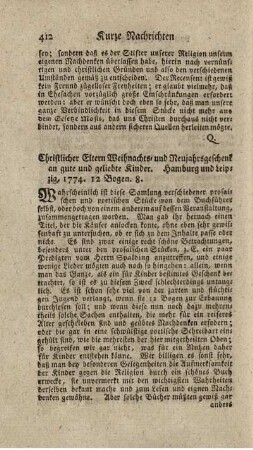 Christlicher Eltern Weihnachts- und Neujahrsgeschenk an gute und geliebte Kinder.