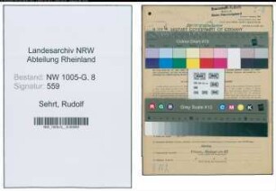 Entnazifizierung Rudolf Sehrt , geb. 13.08.1900 (Ingenieur)